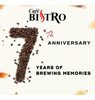 7 years of cafe bistro anniversary coffee