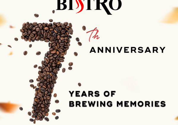 7 years of cafe bistro anniversary coffee